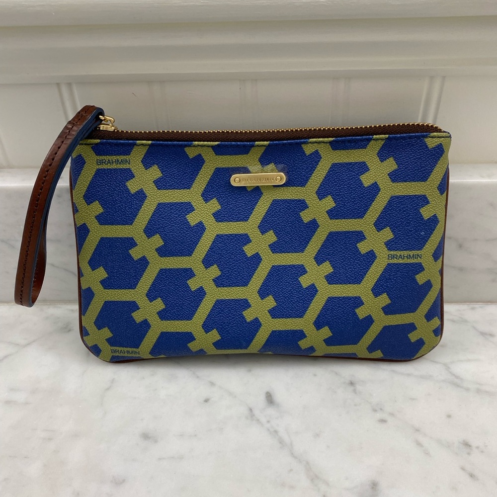 BRAHMIN Wristlet Purse/Cosmetic Case NWOT